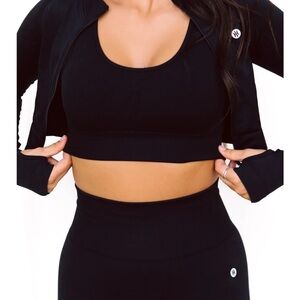 Stylish Black Crop Top by Astoria Activewear